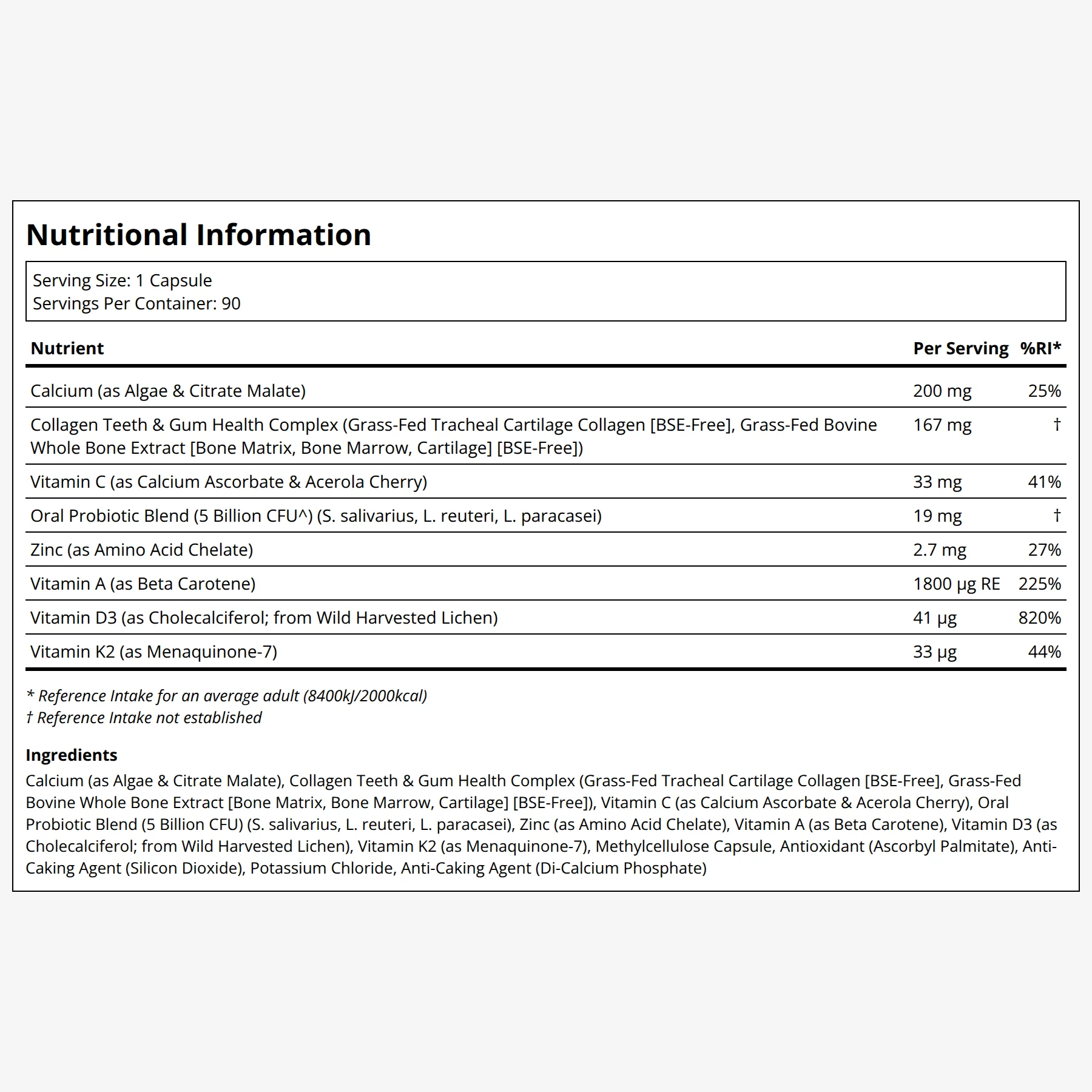 Teeth & Gums Vitamins - Image 2