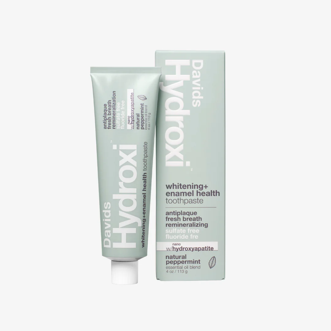 Davids Enamel Health + Whitening w/nano-hypdroxyapatite Toothpaste - Peppermint