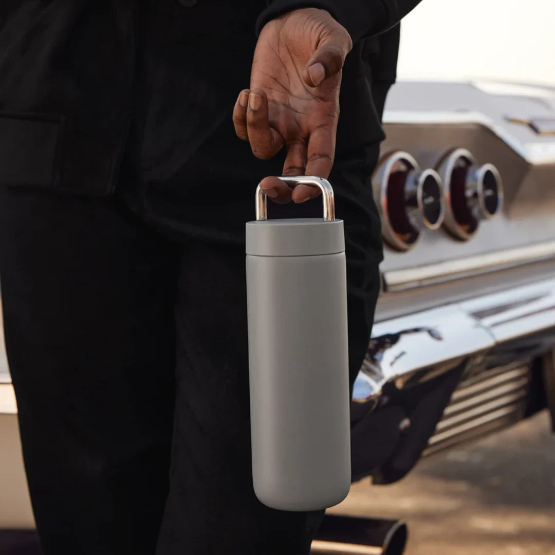 Carter Carry Water Bottle - Matte Grey - Image 4