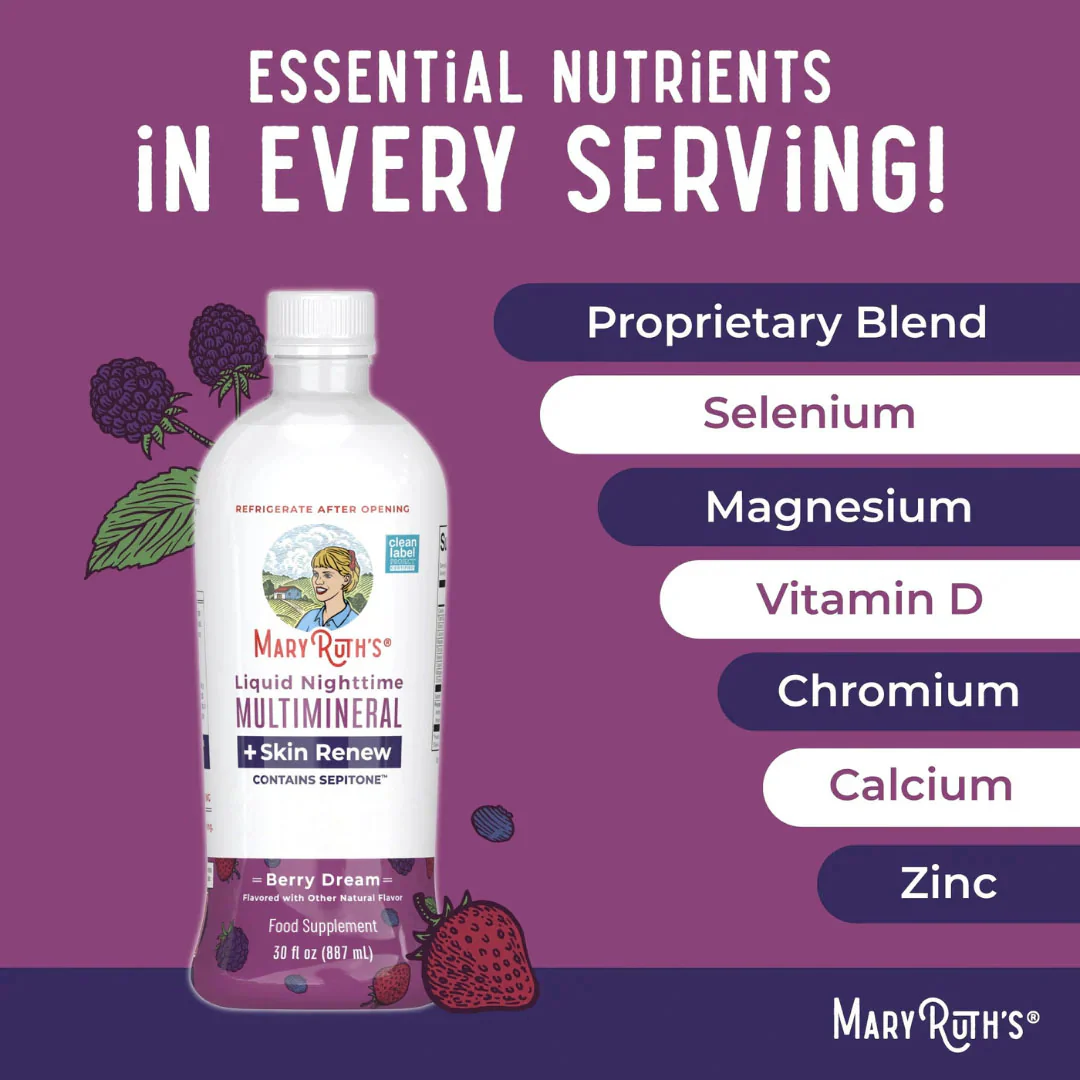 Liquid Nighttime Multimineral + Skin Renew - Berry - Image 4