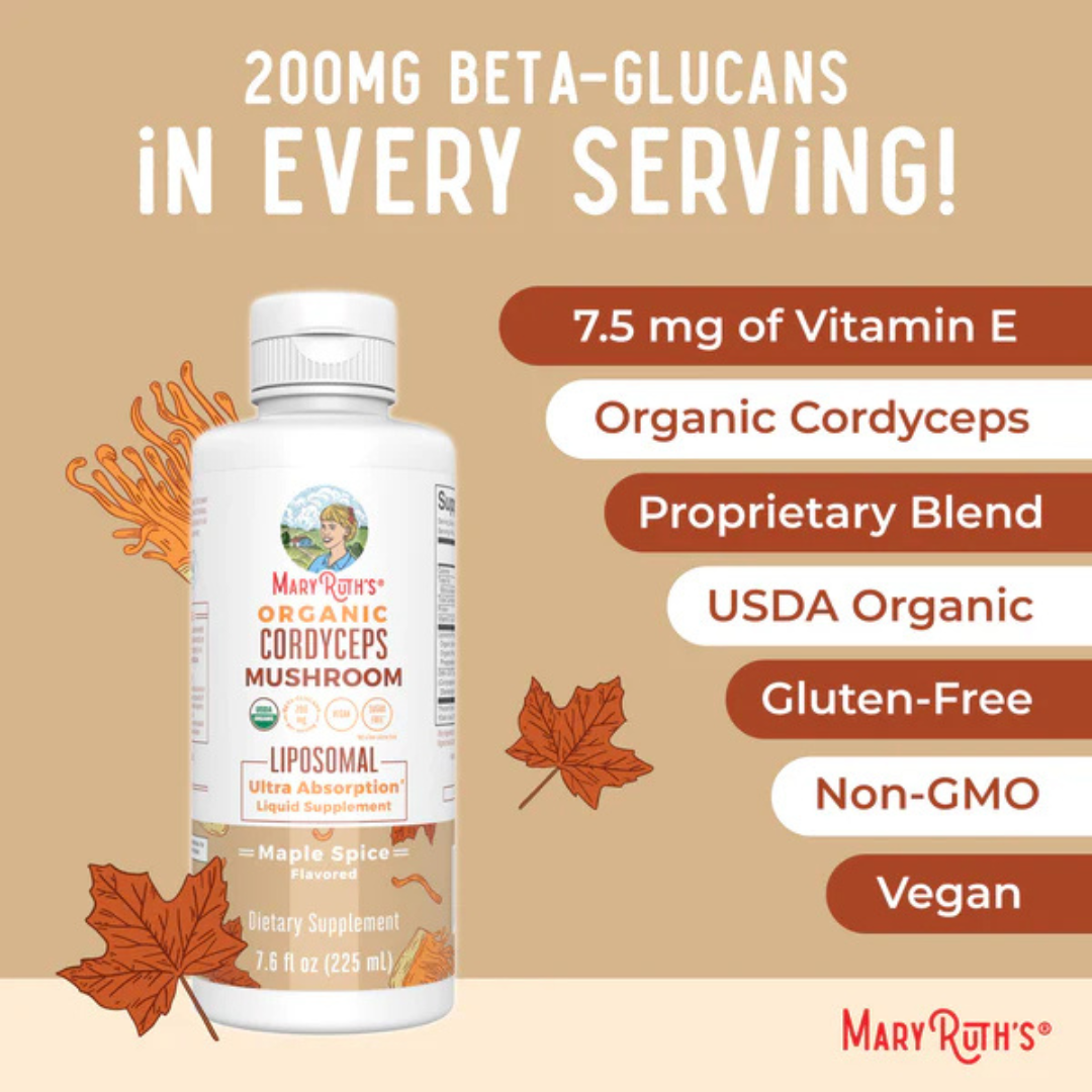 Organic Cordyceps Mushroom Liposomal - Maple Spice - Image 2