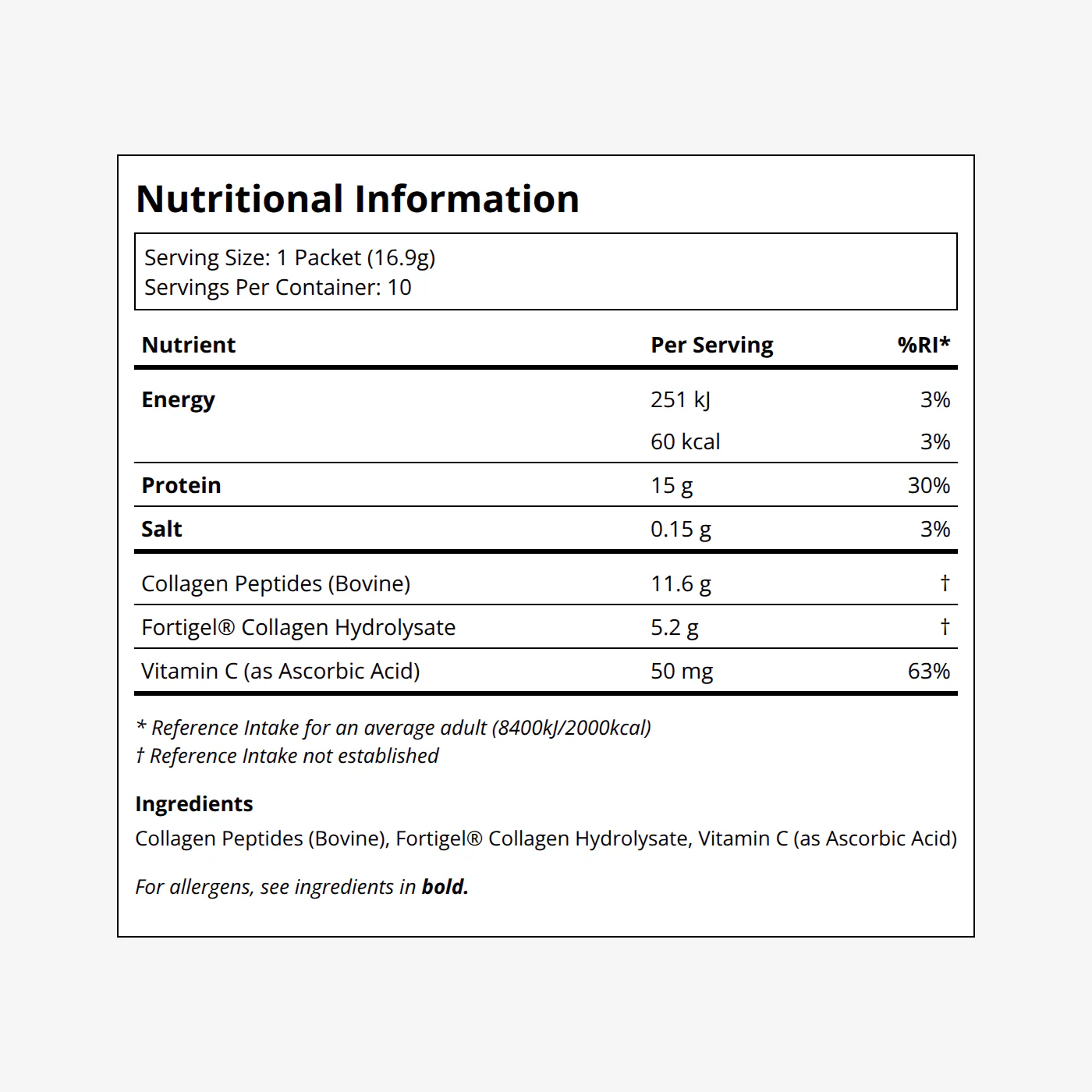Collagen Peptides 10 Travel Packs - Image 2