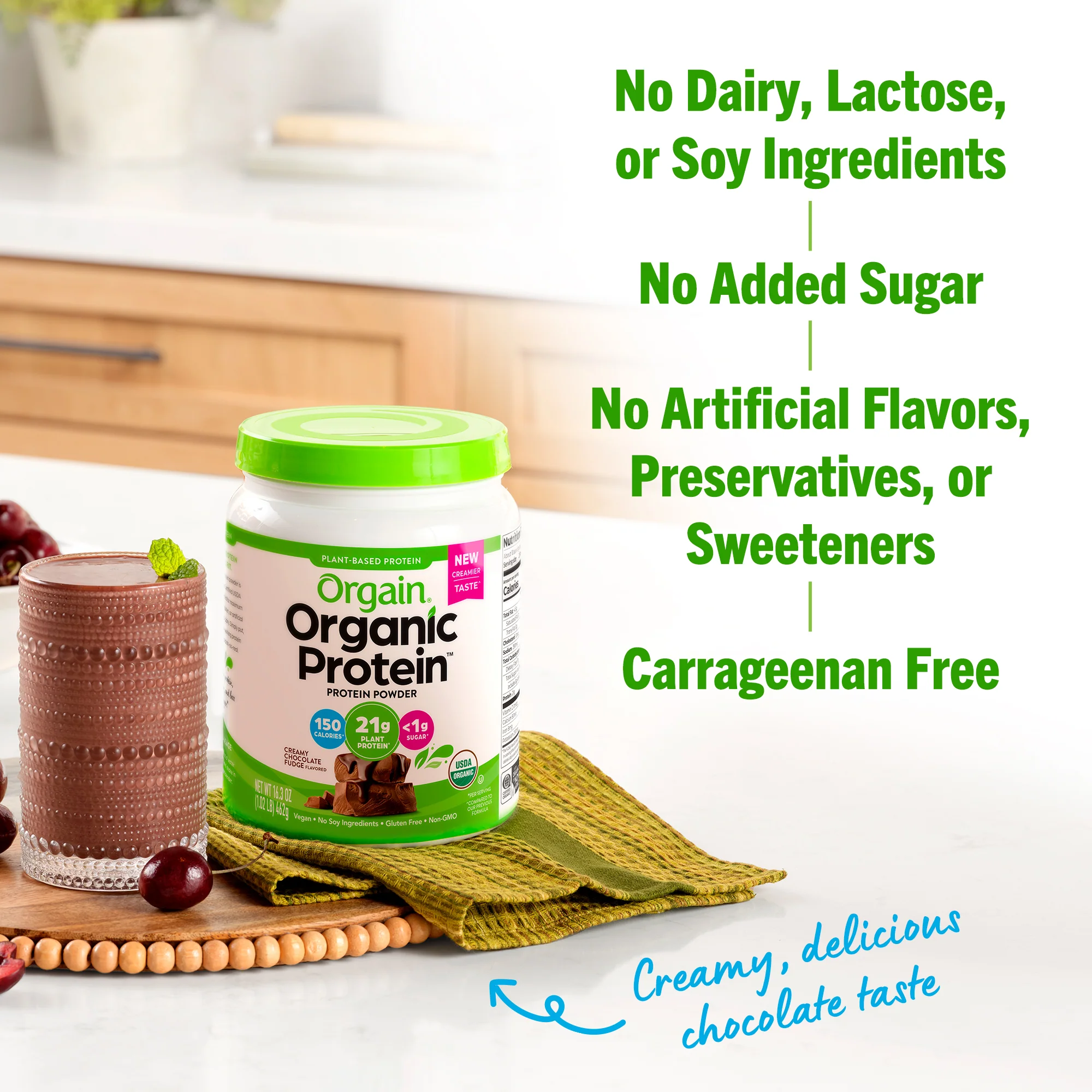 Organic Protein Powder - Chocolate - Image 8