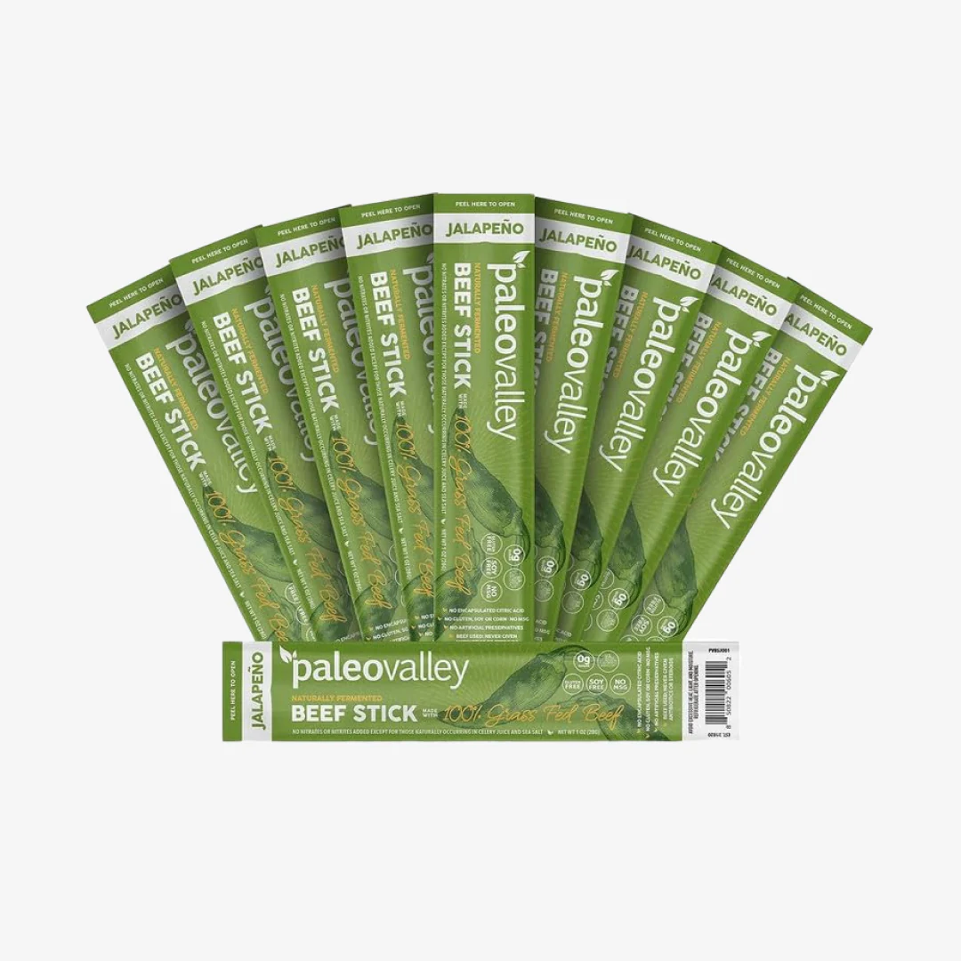 100% Grass Fed Beef Sticks - Jalapeno