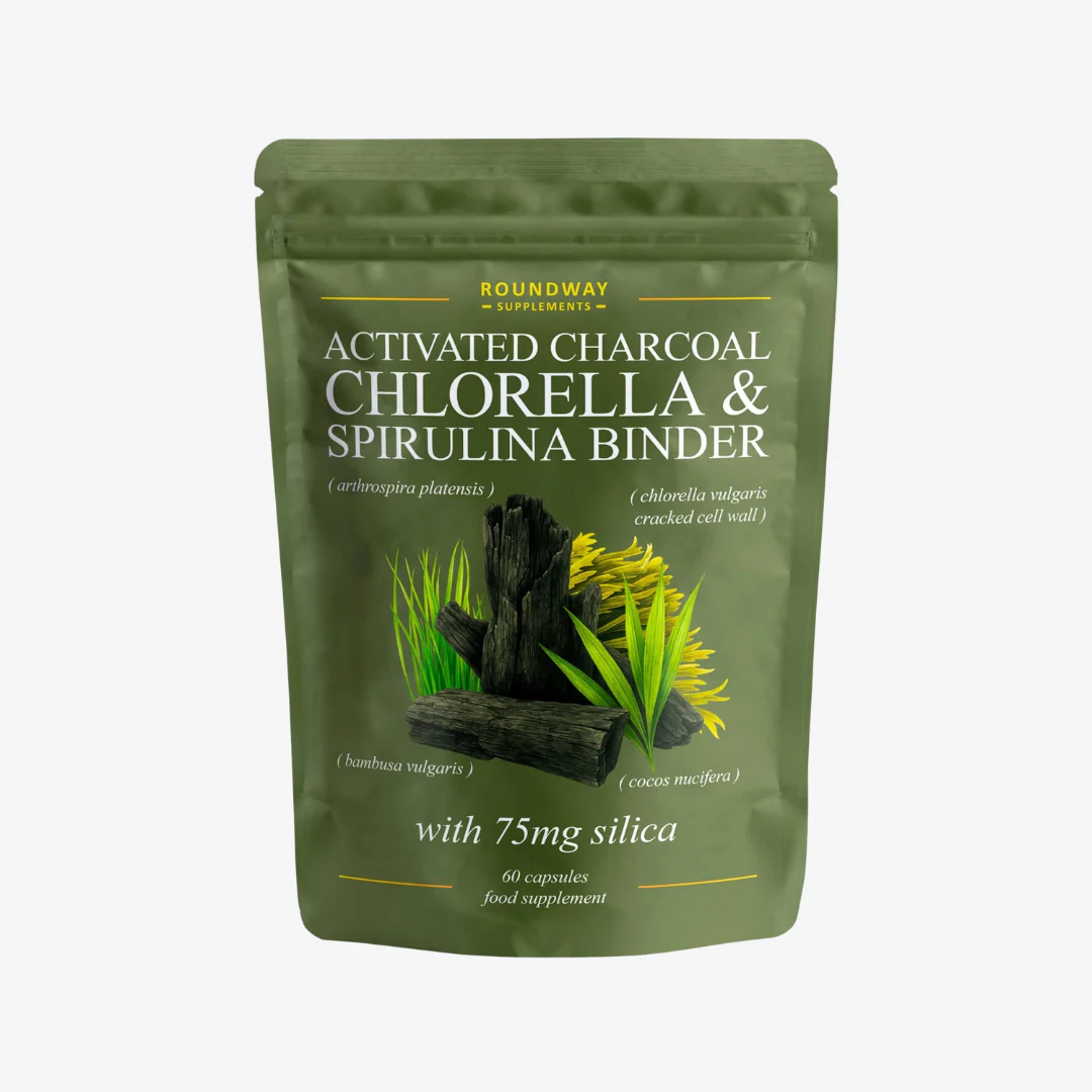 Activated Charcoal, Chlorella, Spirulina Binder