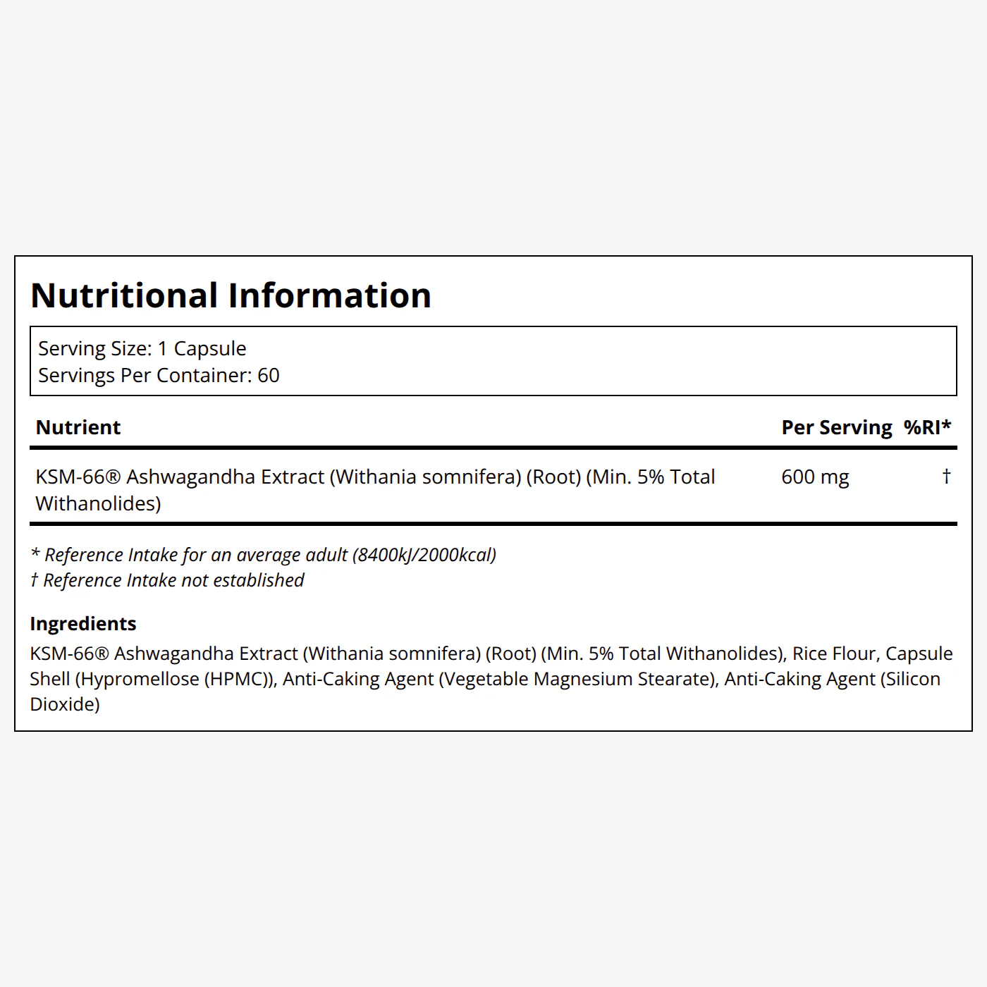 KSM-66 Ashwagandha 600mg - Image 2