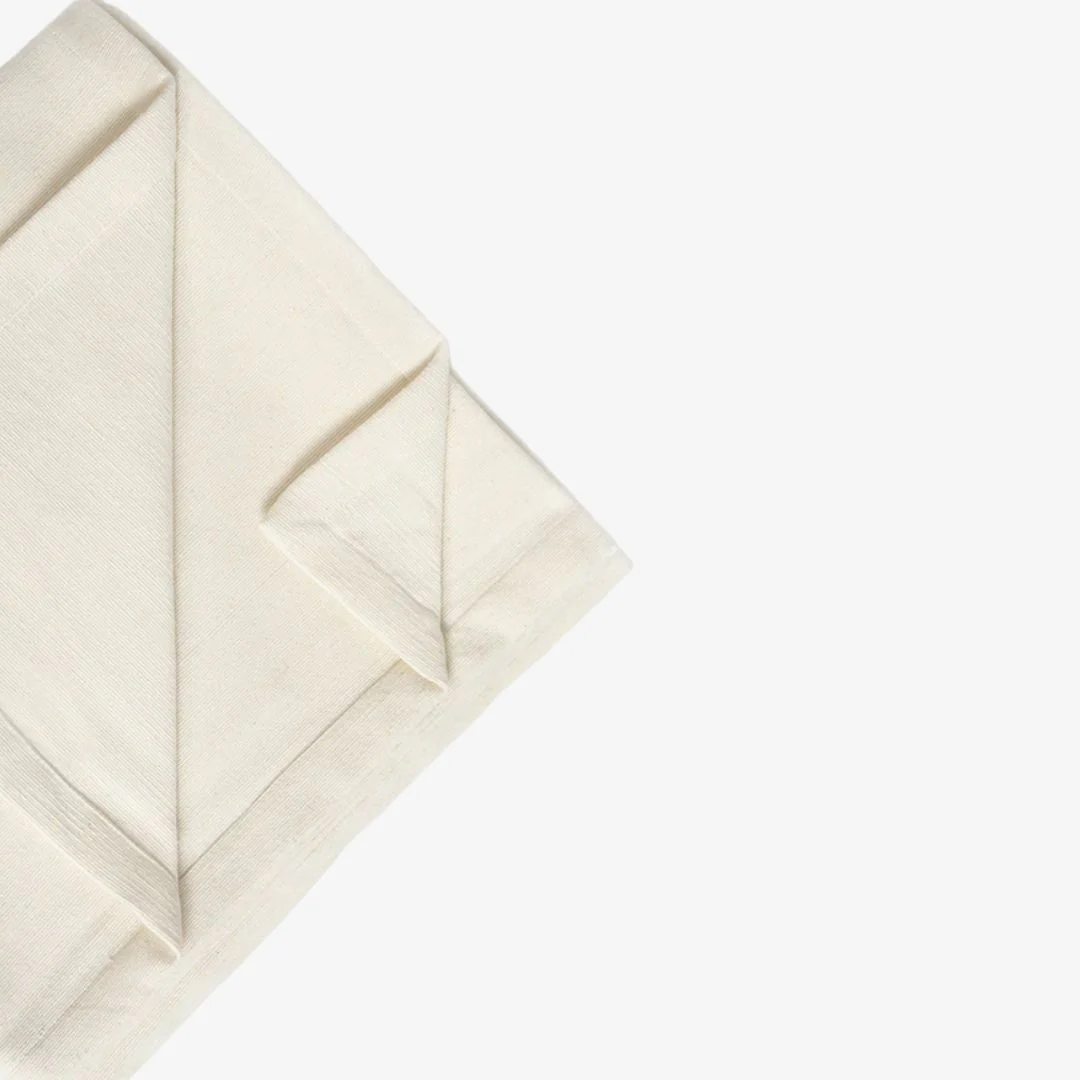 Organic Cotton Yoga Blanket - Natural White - Image 2