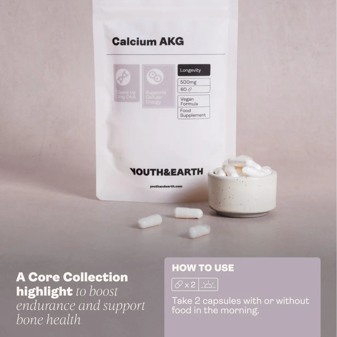 Calcium Alpha Keto-Glutarate (AKG) 500mg Capsules - Image 4